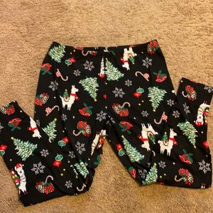 French Laundry Christmas Llama Leggings